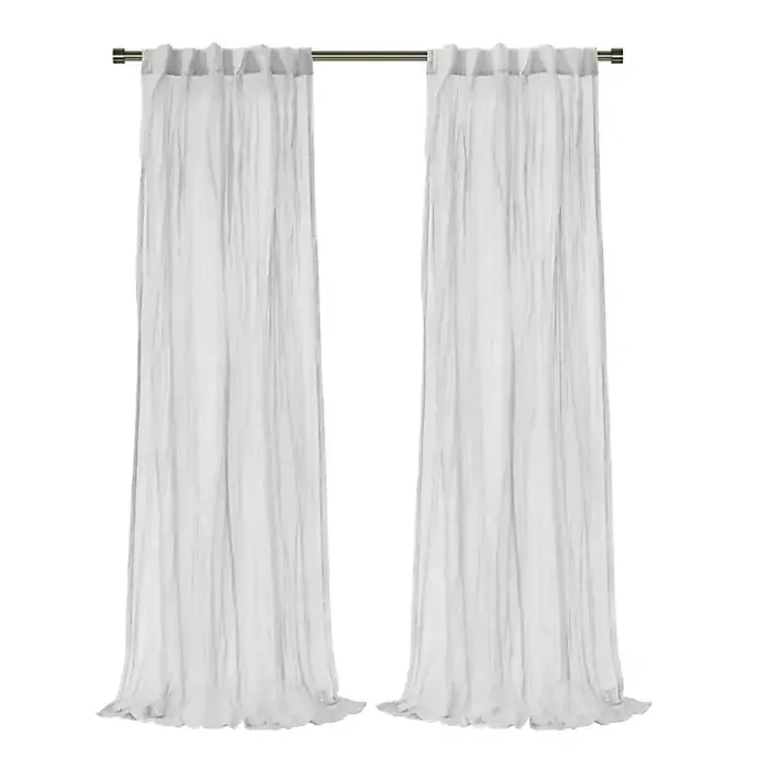 Best Kirklands Home Paloma Curtain Panel, 95 in. White