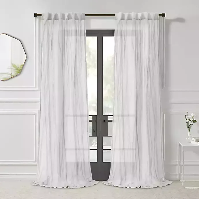 Best Kirklands Home Paloma Curtain Panel, 95 in. White