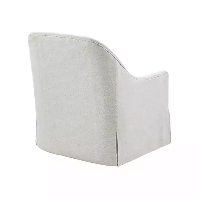 Best Kirklands Home Patterned Upholstered Swivel Glider Chair White