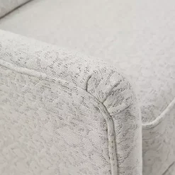 Best Kirklands Home Patterned Upholstered Swivel Glider Chair White