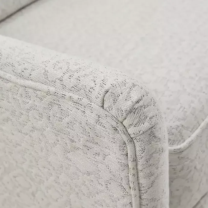 Best Kirklands Home Patterned Upholstered Swivel Glider Chair White