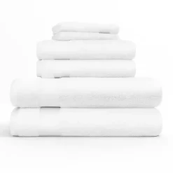 Outlet Kirklands Home 6-pc. Essential Cotton Bath Towels White