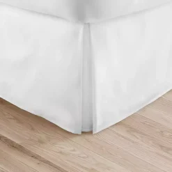 Discount Kirklands Home Pleated Microfiber Twin Bed Skirt White