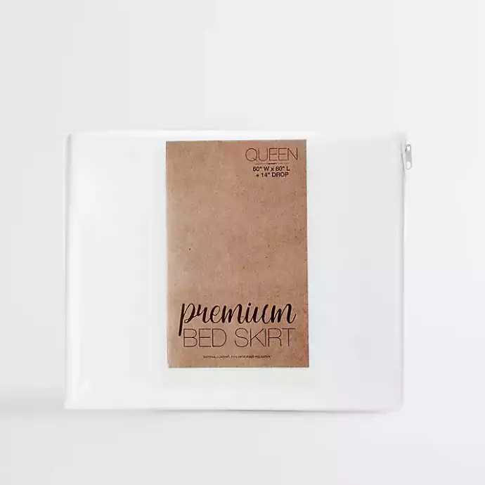 Discount Kirklands Home Pleated Microfiber Twin Bed Skirt White