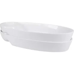 Hot Kirklands Home Porcelain Chip & Dip Bowls, Set of 2 White