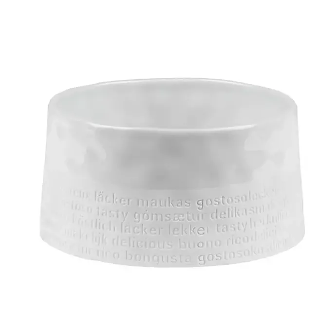 Clearance Kirklands Home Porcelain Delicious Embossed Bowl White