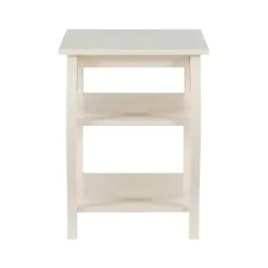 Sale Kirklands Home Prismatic Wood Accent Table White