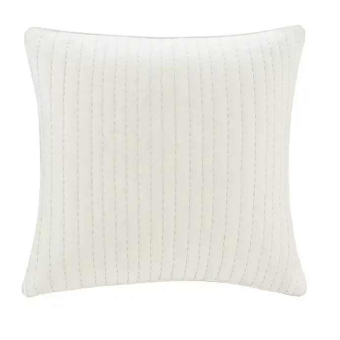 Discount Kirklands Home Quilted Euro Pillow Sham White