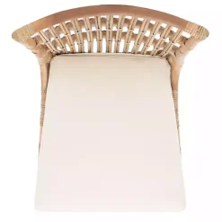 New Kirklands Home Rattan Erika Dining Chairs, Set of 2 White