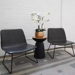 Sale Kirklands Home White Real Touch Orchid Arrangement in Gold Pot