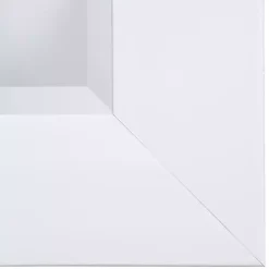 Outlet Kirklands Home White Rectangular Beveled Wall Mirror