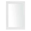 Best Kirklands Home White Rectangular Wood Wall Mirror