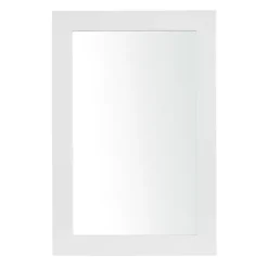 Best Kirklands Home White Rectangular Wood Wall Mirror