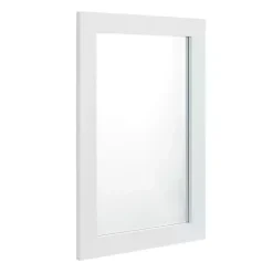 Best Kirklands Home White Rectangular Wood Wall Mirror