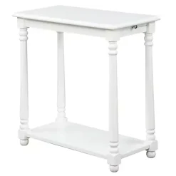 Best Kirklands Home Regent Wood Accent Table White