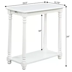 Best Kirklands Home Regent Wood Accent Table White