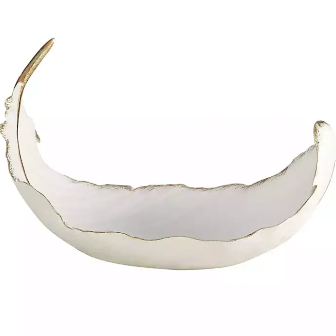 Best Kirklands Home Resin Feather Bowl White