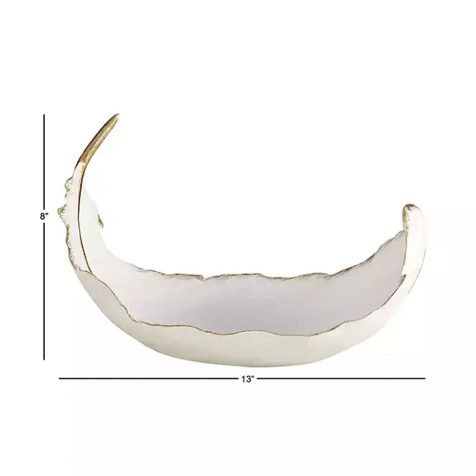 Best Kirklands Home Resin Feather Bowl White