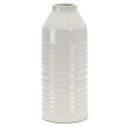 Best Kirklands Home Ribbed Terracotta Vase White