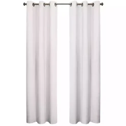 Clearance Kirklands Home Room Darkening Curtain Panel Set, 72 in. White