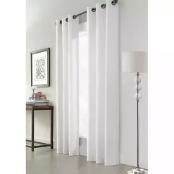 Clearance Kirklands Home Room Darkening Curtain Panel Set, 72 in. White