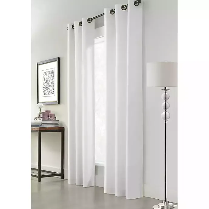 Best Kirklands Home Room Darkening Curtain Panel Set, 84 in. White