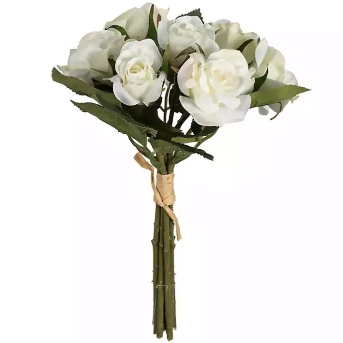 Clearance Kirklands Home Roses Bundle Bouquets, Set of 3 White