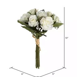 Clearance Kirklands Home Roses Bundle Bouquets, Set of 3 White