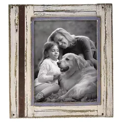New Kirklands Home White Rustic Wooden Photo Frame, 8x10