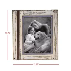 New Kirklands Home White Rustic Wooden Photo Frame, 8x10