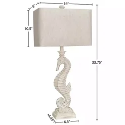Sale Kirklands Home Seahorse Table Lamps, Set of 2 White