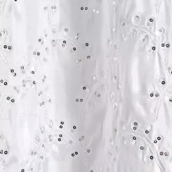 Online Kirklands Home Sequined Shower Curtain White