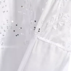 Online Kirklands Home Sequined Shower Curtain White