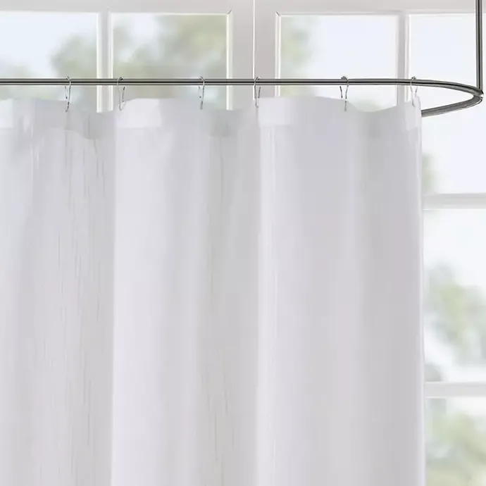 Discount Kirklands Home Sheer Shower Curtain White