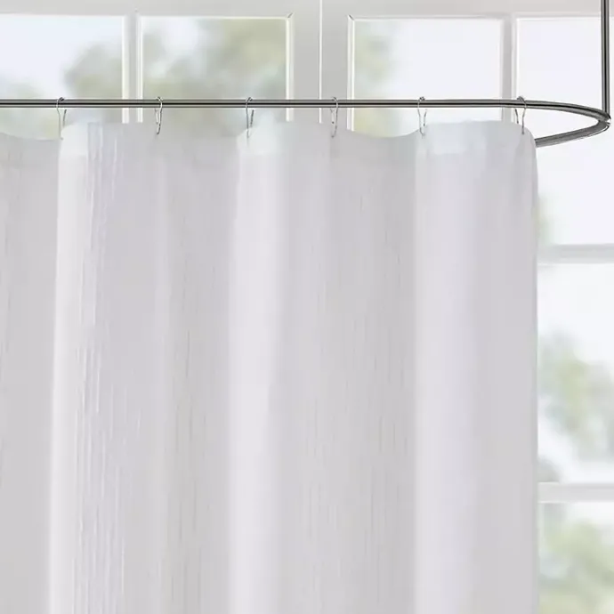 Discount Kirklands Home Sheer Shower Curtain White