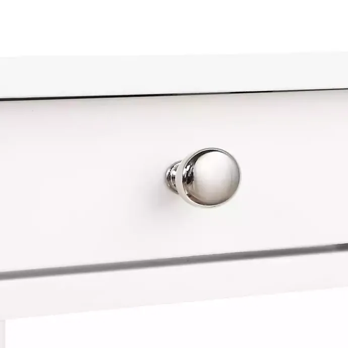 Clearance Kirklands Home 2-Shelf Charging Accent Table White