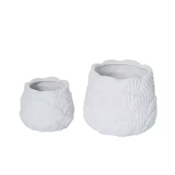Outlet Kirklands Home Shell Vases, Set of 2 White