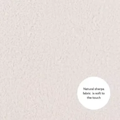 Online Kirklands Home Sherpa Upholstered Storage Ottoman White