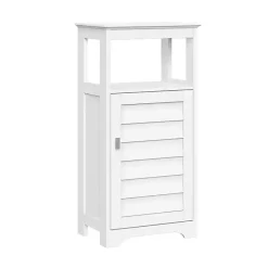 Discount Kirklands Home Shutter Single Door Storage Cabinet White