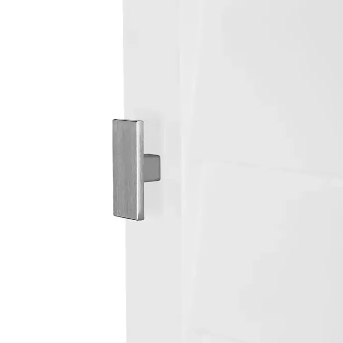 Discount Kirklands Home Shutter Single Door Storage Cabinet White