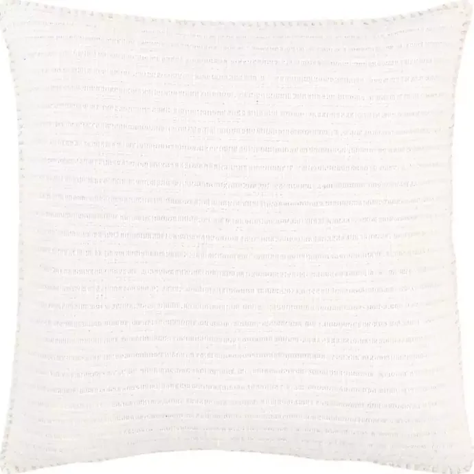 Online Kirklands Home Simple Texture Pillow White