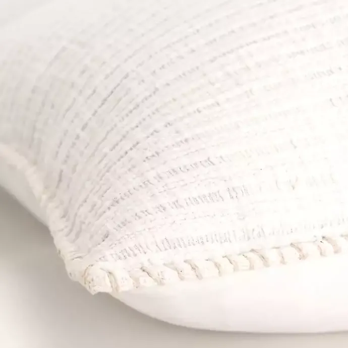 Online Kirklands Home Simple Texture Pillow White