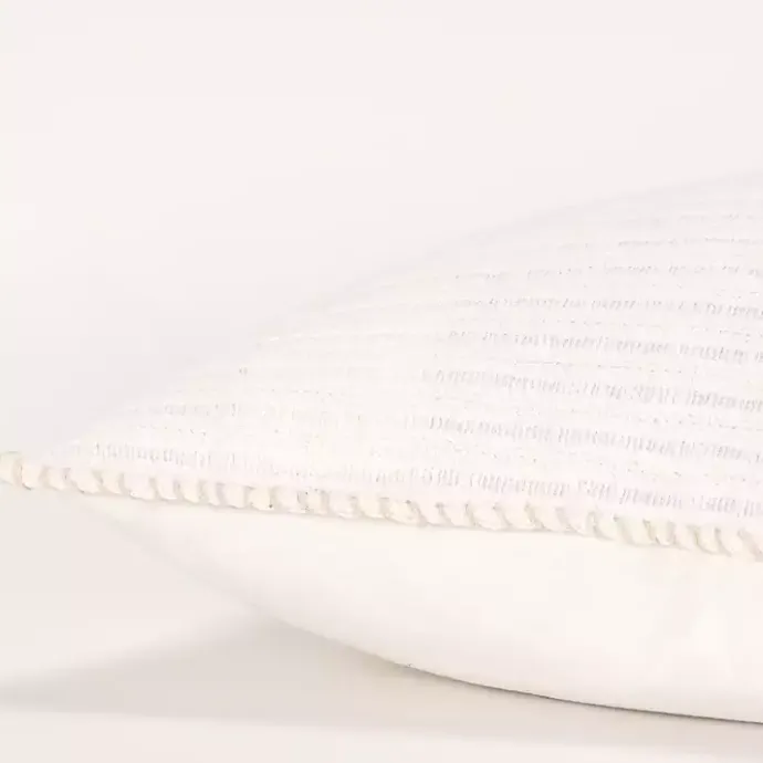 Online Kirklands Home Simple Texture Pillow White
