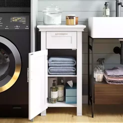 Online Kirklands Home Single Drawer Cabinet White