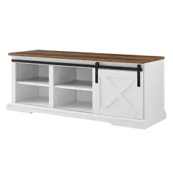 Sale Kirklands Home Sliding Barn Door Bench White