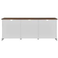 Kirklands Home Sliding Barn Door Media Cabinet White