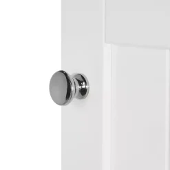 Kirklands Home Slim Single Door Cabinet with Drawer White