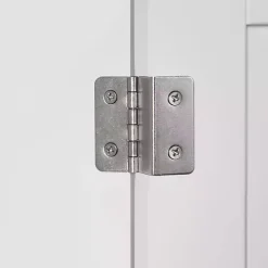 Kirklands Home Slim Single Door Cabinet with Drawer White