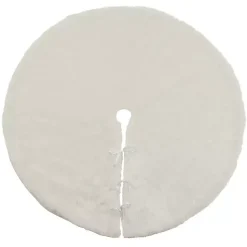 Discount Kirklands Home Snow Fur Tree Skirt White