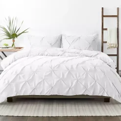 New Kirklands Home Soft Pinched 3-pc. Twin Duvet Cover Set White